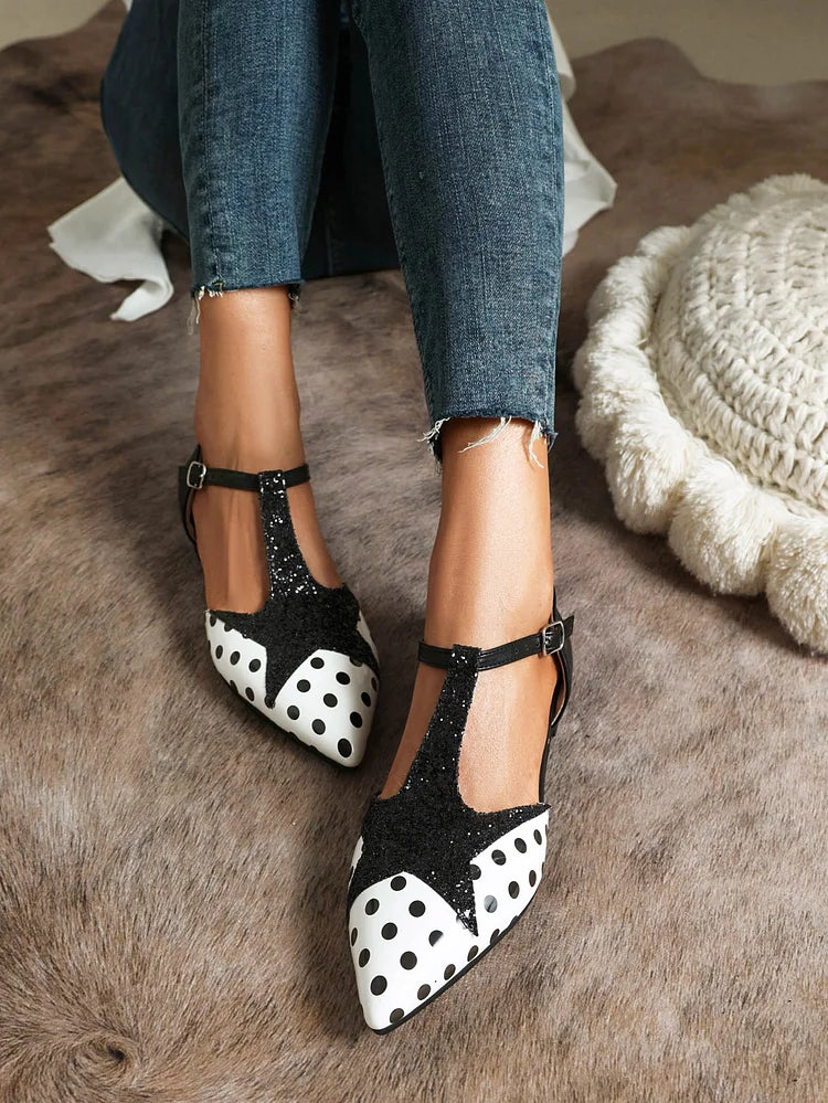 T-BAR BALLET FLATS W