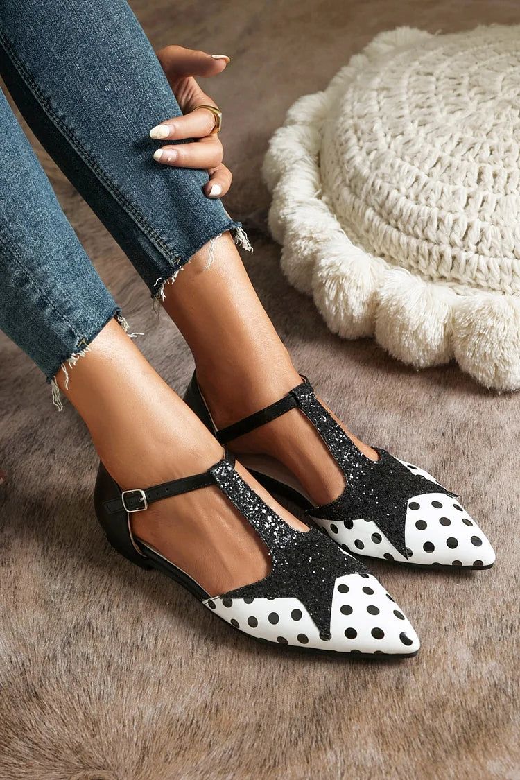 T-BAR BALLET FLATS W