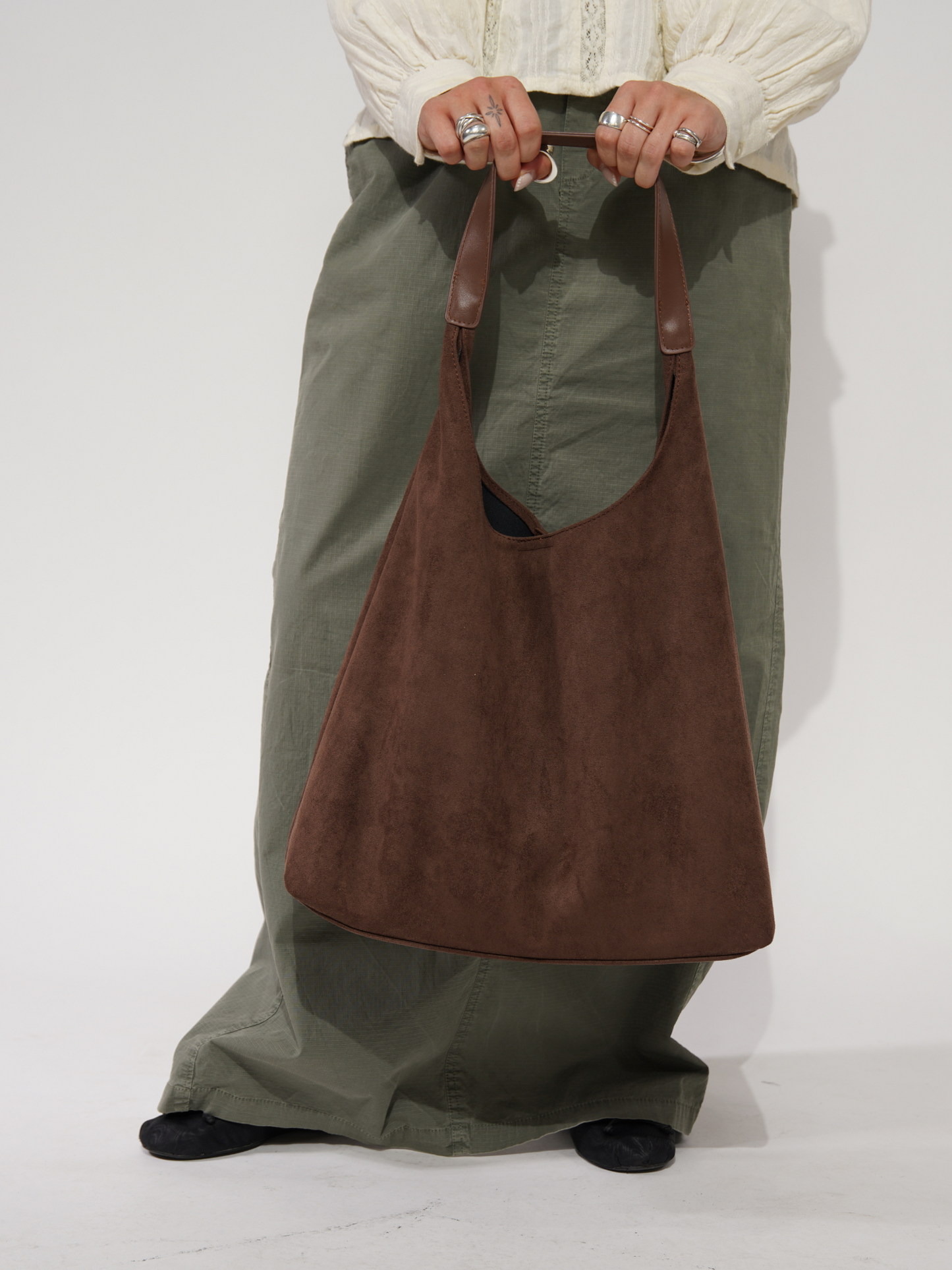Quinn Suede Daily Tote