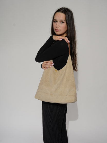 Quinn Suede Daily Tote