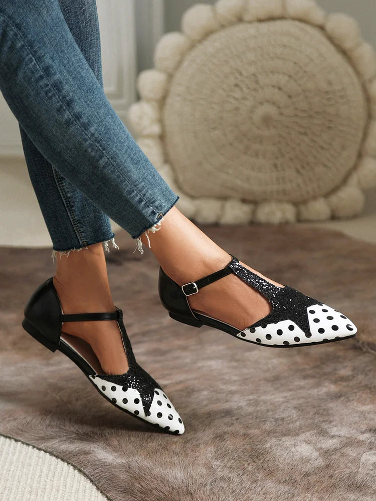 T-BAR BALLET FLATS W