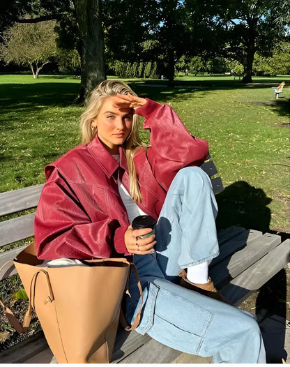 Casual Oversized Lea