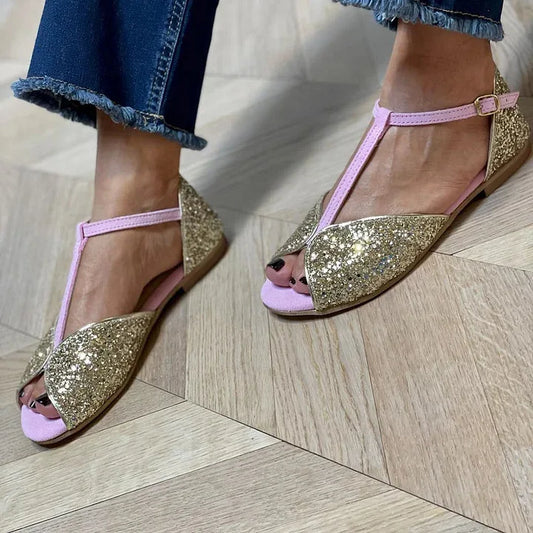 T-STRAP SANDAL WITH