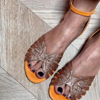 FLAT SANDAL WITH ANK