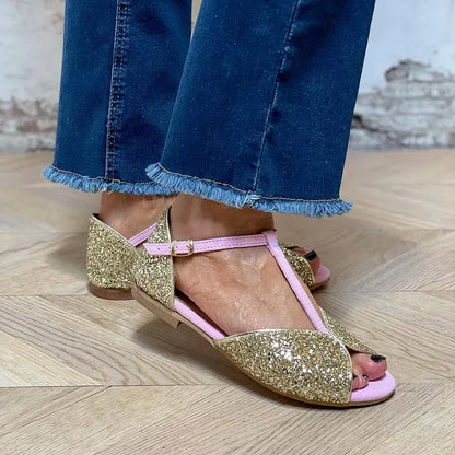 T-STRAP SANDAL WITH
