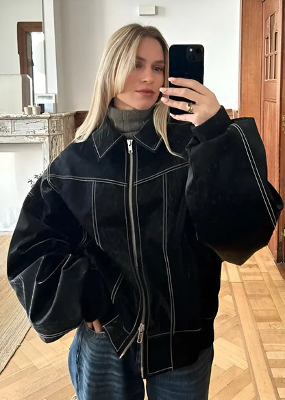 Casual Oversized Lea